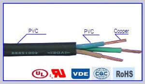 Cabo elétrico multicondutor isolado em PVC