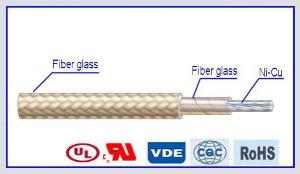 Fios elétricos com trança de fibra de vidro resistente ao fogo AWM 5108