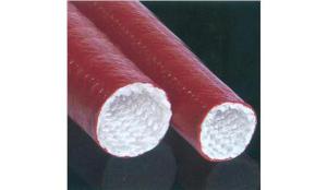 Tubo de fibra de vidro revestido com siliconre resistente ao fogo FRT